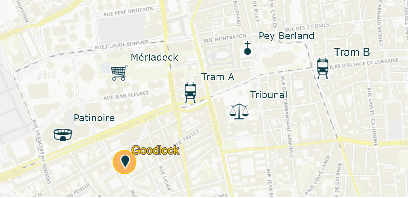 carte grande Goodlock Escape game bordeaux carte grande Goodlock Escape game bordeaux